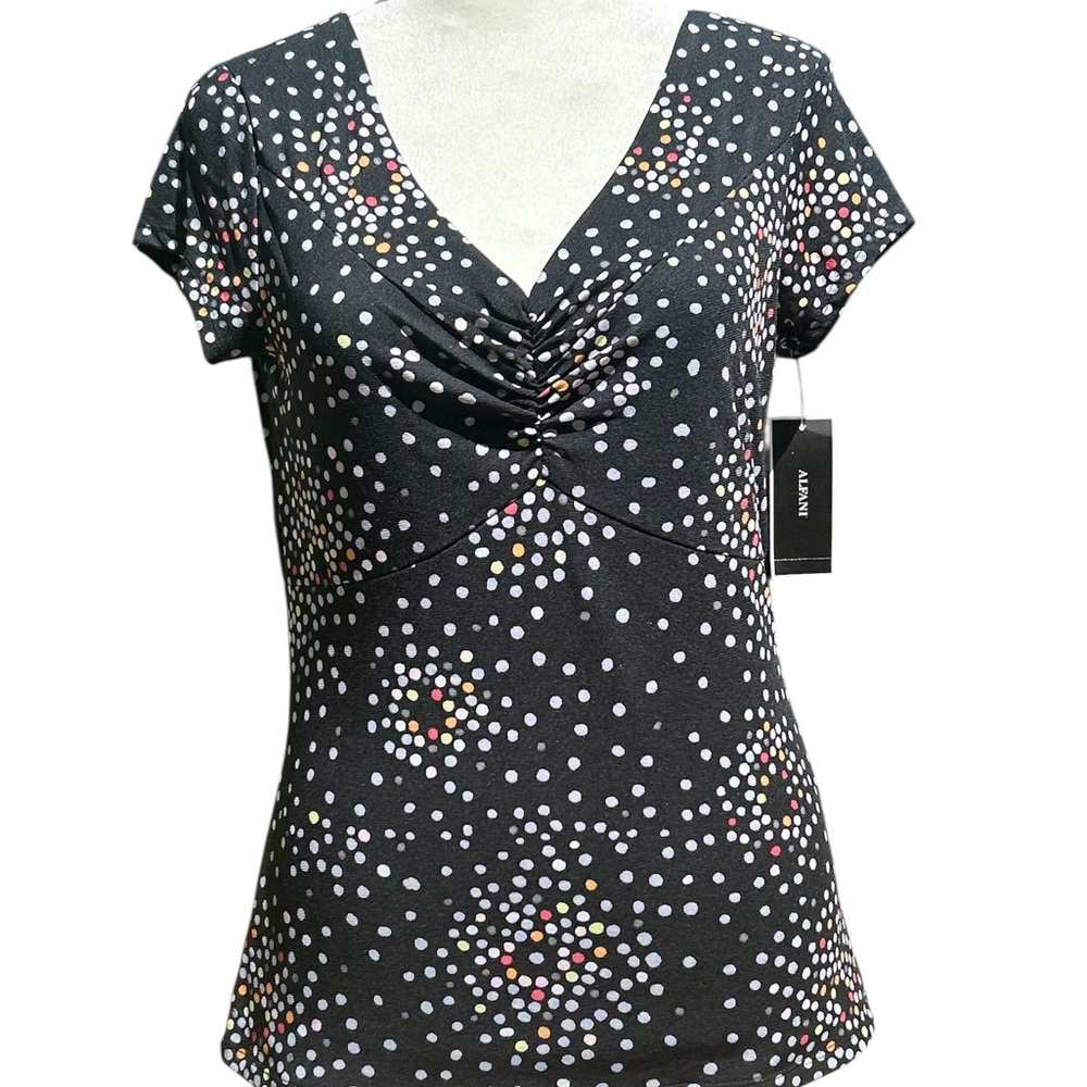 NEW Alfani Top Polka Dot